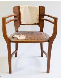 Olbrich Jugendstil Sessel für die Weltausstellung Paris by 
																	 Julius Gluckert (Co.)