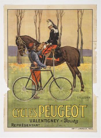 Peugeot - Valentigney, Doubs. Le Garde Républicain by 
																	Ernest John Alexis Vulliemin