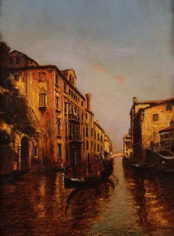 Canal à Venise by 
																	Albert Ferdinand Duprat
