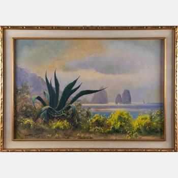 Capri Landscape With Aloe Plant by 
																			Guido Odierno