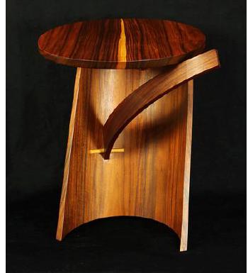 John and Carolyn Grew-Sheridan the Difference Between Art and Craft is a Matter of Degree Custom Side Table by 
																			 John and Carolyn