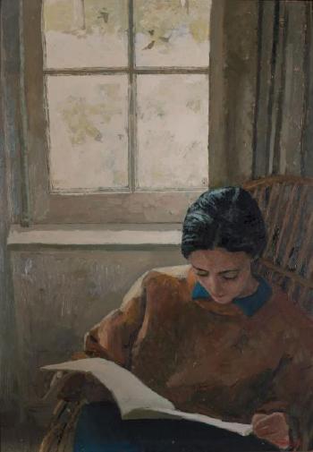 Woman Reading by 
																	James MacKeown
