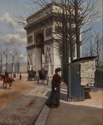 L'arc De Triomphe by 
																	Gustave Neymark