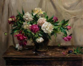 Portrait Of Peonies, 1991 by 
																	 Quang Ho