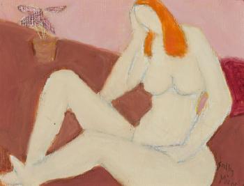 Seated Nude by 
																	Sally Michel Avery