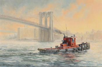 Tug On The East River by 
																	Naima Rauam