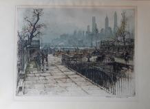New York Skyline Viewed From Brooklyn (Montague Terrace) by 
																			Tanna Kasimir-Hoernes