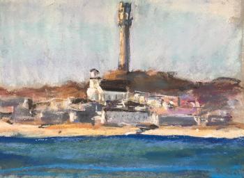 Provincetown Harbor With Monument by 
																			Ray Nolin