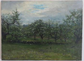 Apple Orchard by 
																			John J Enneking