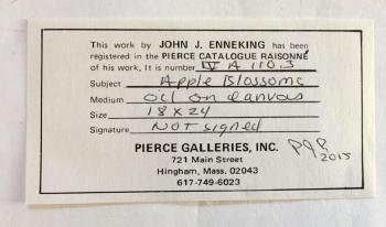 Apple Orchard by 
																			John J Enneking