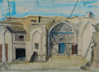 Broken Mosque, Isfahan by 
																			Elaine Alys Haxton