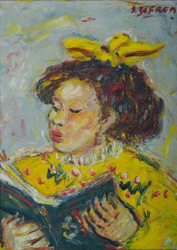 Girl Reading by 
																			Salvatore Zofrea