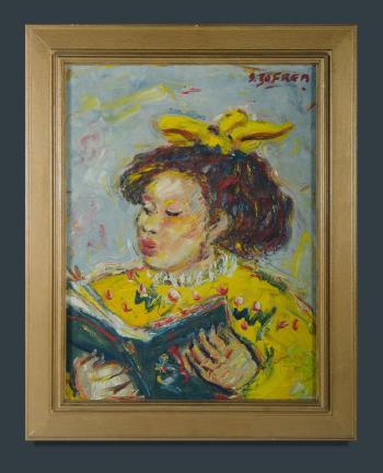 Girl Reading by 
																			Salvatore Zofrea