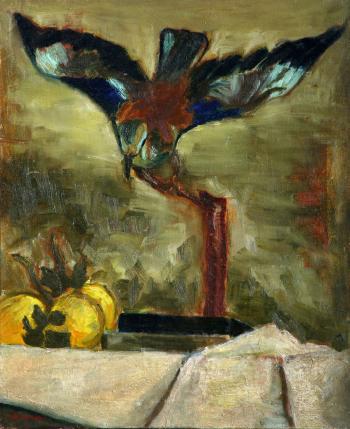 Bird and fruit by 
																	Ephraim Roitenburg