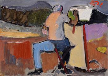A Painter In The Landscape by 
																	Moshe Rosenthalis
