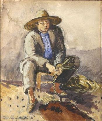 Young Farm Worker by 
																			Harry Gottlieb