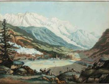 Vue de la Vallée de Chamouny prise près d’Argentière by 
																	Carl Ludwig Hackert