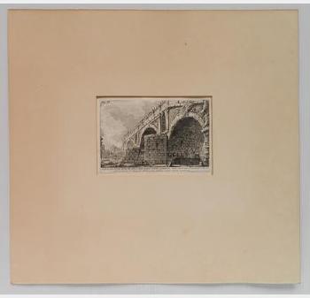 Veduta del Ponte Rotto; Portrait by 
																			 Guercino