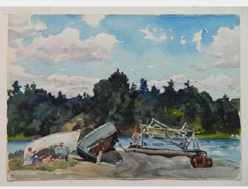The Boat Launch by 
																			Aiden Lassell Ripley
