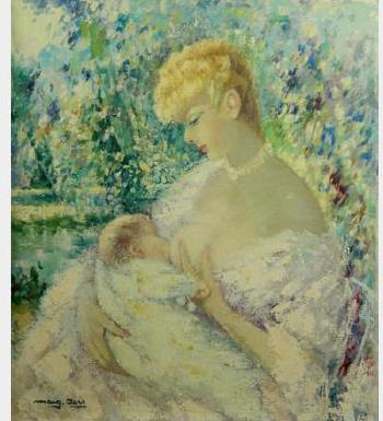 Mother And Child by 
																			Marguerite Aers