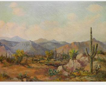 Western Landscape by 
																			Archie D Mac Intyre