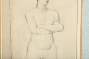 A Male Nude 
 by 
																			Barnett Freedman