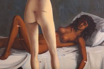 Two Nudes Observed by 
																			Aldo Pagliacci