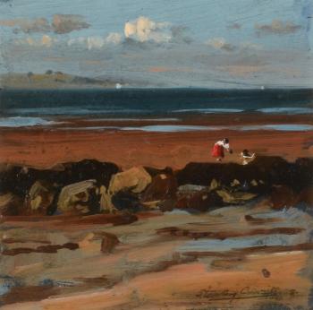 On The Shore At Granton by 
																			Stanley Cursiter