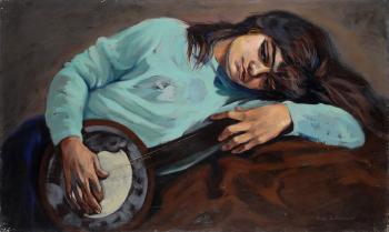 Ragazza Che Suona Il Banjo by 
																	Anna Salvatore