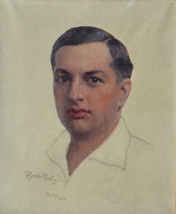 Portrait of a young man by 
																			Mikhail Viktorovich Rundalizev