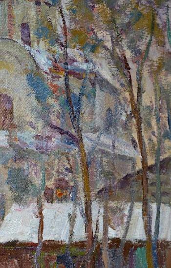 Winter still-life by 
																			Sergei Luchishkin