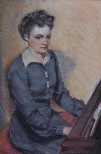 Female portrait by 
																			Maurice Askenazy