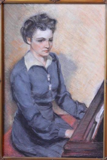 Female portrait by 
																			Maurice Askenazy