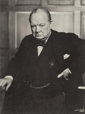 Winston Churchill by 
																			Yousuf Karsh