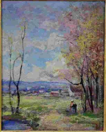 Landscape scene by 
																			Arlington N Lindenmuth