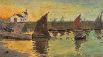 Le port by 
																	Arthur Harald-Gallen