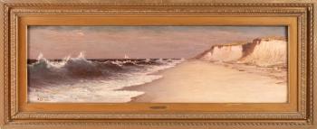 Coastal Scene With Breaking Waves by 
																			William Formby Halsall
