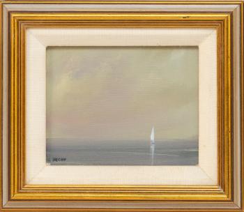 Sailboat on the Horizon by 
																			Ann Packard
