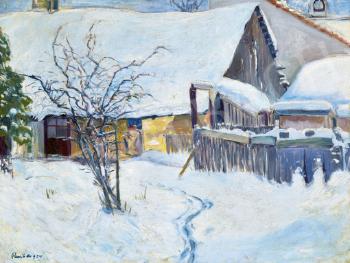 Snowy Courtyard by 
																	Albert Paal