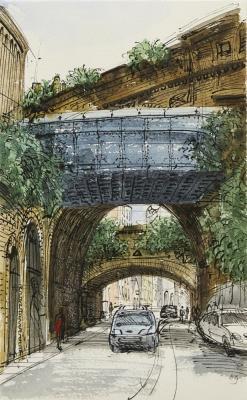 Railway Bridges Southwark by 
																	David Gentleman