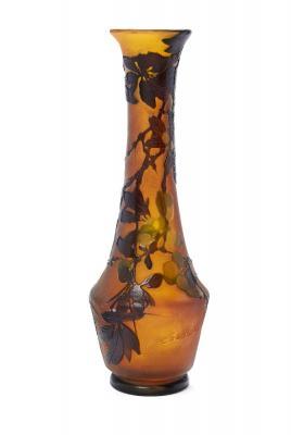 A Cameo Glass Vase by 
																	 Galle Glass Company