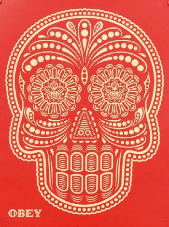 Obey Day of the Dead Skull by 
																	Ernesto Yerena