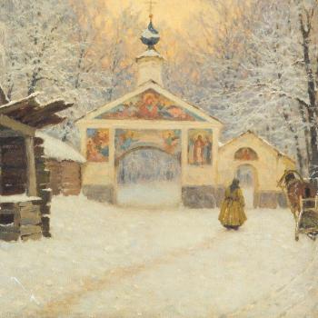 Frosty Morning by 
																			Sergei Evgrafovich Lednev-Schukin