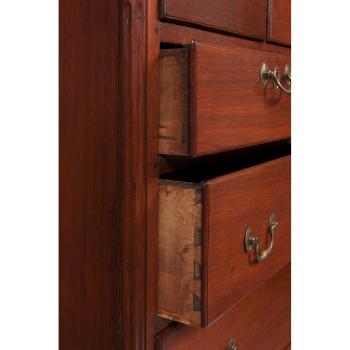 Chippendale High Chest Of Drawers In Walnut by 
																			Thomas Chippendale