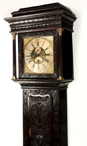 Long case clock by 
																			John Baddely