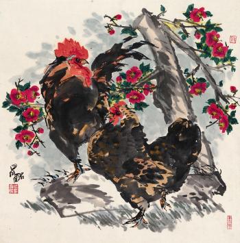 Roosters by 
																	 Xu Changming