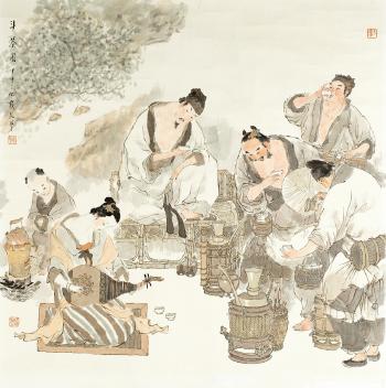 Tea Cooking by 
																	 Dai Dunbang