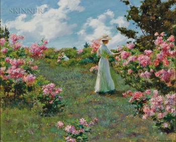Gathering Flowers by 
																			Charles Courtney Curran