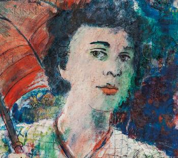 Girl And Parasol by 
																	Karl Zerbe