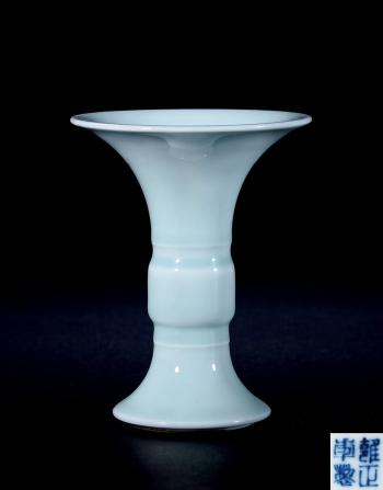 A Small Celadon-Glazed Vase by 
																	 Emperor Yongzheng